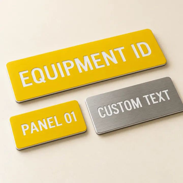 Yellow with White Text